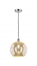 Innovations Lighting 616-1P-PC-G128-12 - Athens - 1 Light - 12 inch - Polished Chrome - Cord hung - Mini Pendant