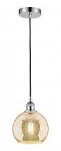 Innovations Lighting 616-1P-PC-G128-8 - Athens - 1 Light - 8 inch - Polished Chrome - Cord hung - Mini Pendant