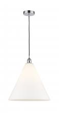 Innovations Lighting 616-1P-PC-GBC-161 - Berkshire - 1 Light - 16 inch - Polished Chrome - Cord hung - Pendant