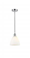 Innovations Lighting 616-1P-PC-GBD-751 - Bristol - 1 Light - 8 inch - Polished Chrome - Cord hung - Mini Pendant