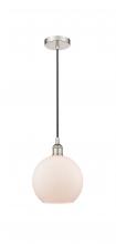 Innovations Lighting 616-1P-PN-G121-8 - Athens - 1 Light - 8 inch - Polished Nickel - Cord hung - Mini Pendant