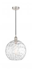 Innovations Lighting 616-1P-PN-G1215-12 - Athens Water Glass - 1 Light - 12 inch - Polished Nickel - Cord hung - Mini Pendant