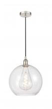 Innovations Lighting 616-1P-PN-G122-12 - Athens - 1 Light - 12 inch - Polished Nickel - Cord hung - Mini Pendant