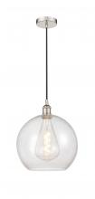 Innovations Lighting 616-1P-PN-G124-12 - Athens - 1 Light - 12 inch - Polished Nickel - Cord hung - Mini Pendant