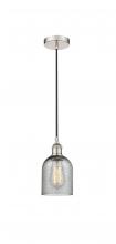 Innovations Lighting 616-1P-PN-G257 - Caledonia - 1 Light - 5 inch - Polished Nickel - Cord hung - Mini Pendant