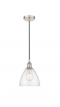 Innovations Lighting 616-1P-PN-GBD-754 - Bristol - 1 Light - 8 inch - Polished Nickel - Cord hung - Mini Pendant