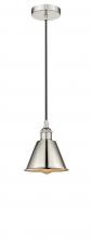 Innovations Lighting 616-1P-PN-M8-PN - Edison - 1 Light - 7 inch - Polished Nickel - Mini Pendant