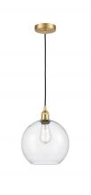 Innovations Lighting 616-1P-SG-G124-10 - Athens - 1 Light - 10 inch - Satin Gold - Cord hung - Mini Pendant