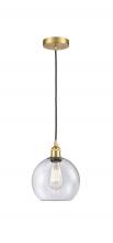 Innovations Lighting 616-1P-SG-G124-8 - Athens - 1 Light - 8 inch - Satin Gold - Cord hung - Mini Pendant