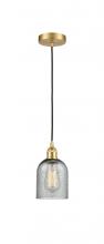 Innovations Lighting 616-1P-SG-G257 - Caledonia - 1 Light - 5 inch - Satin Gold - Cord hung - Mini Pendant