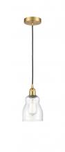 Innovations Lighting 616-1P-SG-G394 - Ellery - 1 Light - 5 inch - Satin Gold - Cord hung - Mini Pendant