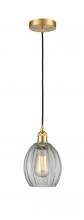 Innovations Lighting 616-1P-SG-G82 - Eaton - 1 Light - 6 inch - Satin Gold - Cord hung - Mini Pendant