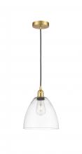 Innovations Lighting 616-1P-SG-GBD-92 - Bristol - 1 Light - 9 inch - Satin Gold - Cord hung - Mini Pendant