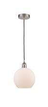 Innovations Lighting 616-1P-SN-G121-8 - Athens - 1 Light - 8 inch - Brushed Satin Nickel - Cord hung - Mini Pendant