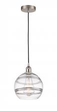 Innovations Lighting 616-1P-SN-G556-10CL - Rochester - 1 Light - 10 inch - Brushed Satin Nickel - Cord hung - Mini Pendant