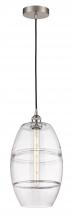 Innovations Lighting 616-1P-SN-G557-10CL - Vaz - 1 Light - 10 inch - Brushed Satin Nickel - Cord hung - Mini Pendant