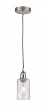 Innovations Lighting 616-1P-SN-G804 - Clymer - 1 Light - 4 inch - Brushed Satin Nickel - Cord hung - Mini Pendant