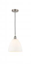 Innovations Lighting 616-1P-SN-GBD-91 - Bristol - 1 Light - 9 inch - Brushed Satin Nickel - Cord hung - Mini Pendant