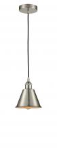 Innovations Lighting 616-1P-SN-M8 - Smithfield - 1 Light - 7 inch - Brushed Satin Nickel - Cord hung - Mini Pendant