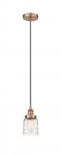 Innovations Lighting 616-1PH-AC-G513 - Bell - 1 Light - 5 inch - Antique Copper - Cord hung - Mini Pendant