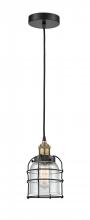 Innovations Lighting 616-1PH-BAB-G54-CE - Bell Cage - 1 Light - 6 inch - Black Antique Brass - Mini Pendant