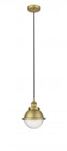 Innovations Lighting 616-1PH-BB-HFS-64-BB - Hampden - 1 Light - 7 inch - Brushed Brass - Cord hung - Mini Pendant