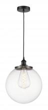 Innovations Lighting 616-1PH-BK-G202-14 - Beacon - 1 Light - 14 inch - Matte Black - Mini Pendant