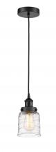 Innovations Lighting 616-1PH-BK-G513-LED - Bell - 1 Light - 5 inch - Matte Black - Cord hung - Mini Pendant