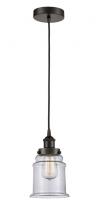 Innovations Lighting 616-1PH-OB-G182 - Canton - 1 Light - 6 inch - Oil Rubbed Bronze - Cord hung - Mini Pendant