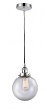 Innovations Lighting 616-1PH-PC-G202-8 - Beacon - 1 Light - 8 inch - Polished Chrome - Cord hung - Mini Pendant