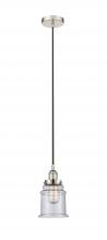 Innovations Lighting 616-1PH-PN-G184 - Canton - 1 Light - 6 inch - Polished Nickel - Cord hung - Mini Pendant