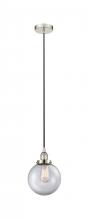 Innovations Lighting 616-1PH-PN-G202-8 - Beacon - 1 Light - 8 inch - Polished Nickel - Cord hung - Mini Pendant