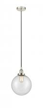 Innovations Lighting 616-1PH-PN-G204-10 - Beacon - 1 Light - 10 inch - Polished Nickel - Cord hung - Mini Pendant