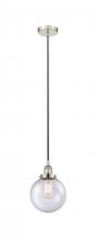 Innovations Lighting 616-1PH-PN-G204-8 - Beacon - 1 Light - 8 inch - Polished Nickel - Cord hung - Mini Pendant