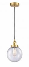 Innovations Lighting 616-1PH-SG-G204-8 - Beacon - 1 Light - 8 inch - Satin Gold - Cord hung - Mini Pendant