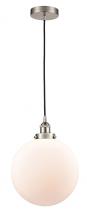 Innovations Lighting 616-1PH-SN-G201-12 - Beacon - 1 Light - 12 inch - Brushed Satin Nickel - Cord hung - Mini Pendant