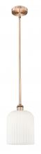 Innovations Lighting 616-1S-AC-G559-8GWH - Bridal Veil - 1 Light - 5 inch - Antique Copper - Cord hung - Mini Pendant