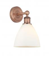 Innovations Lighting 616-1W-AC-GBD-751 - Bristol - 1 Light - 8 inch - Antique Copper - Sconce