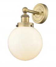 Innovations Lighting 616-1W-BB-G201-8 - Beacon - 1 Light - 8 inch - Brushed Brass - Sconce