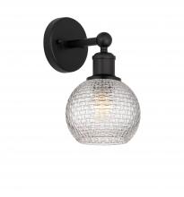 Innovations Lighting 616-1W-BK-G122C-6CL - Athens - 1 Light - 6 inch - Matte Black - Sconce