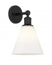 Innovations Lighting 616-1W-BK-GBC-81 - Berkshire - 1 Light - 8 inch - Matte Black - Sconce