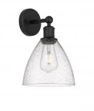 Innovations Lighting 616-1W-BK-GBD-754 - Bristol - 1 Light - 8 inch - Matte Black - Sconce