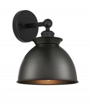 Innovations Lighting 616-1W-BK-M14-BK - Adirondack - 1 Light - 8 inch - Matte Black - Sconce