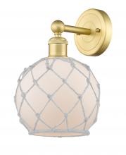 Innovations Lighting 616-1W-SG-G121-8RW - Farmhouse Rope - 1 Light - 8 inch - Satin Gold - Sconce