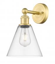 Innovations Lighting 616-1W-SG-GBC-82 - Berkshire - 1 Light - 8 inch - Satin Gold - Sconce