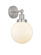 Innovations Lighting 616-1W-SN-G201-8 - Beacon - 1 Light - 8 inch - Brushed Satin Nickel - Sconce