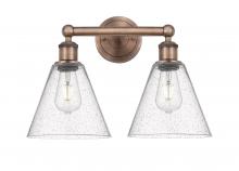 Innovations Lighting 616-2W-AC-GBC-84 - Berkshire - 2 Light - 17 inch - Antique Copper - Bath Vanity Light