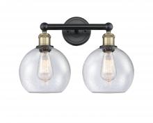 Innovations Lighting 616-2W-BAB-G124-8 - Athens - 2 Light - 17 inch - Black Antique Brass - Bath Vanity Light