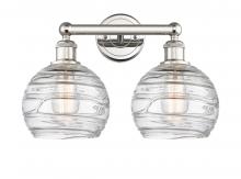 Innovations Lighting 616-2W-PN-G1213-8 - Athens Deco Swirl - 2 Light - 17 inch - Polished Nickel - Bath Vanity Light