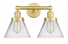 Innovations Lighting 616-2W-SG-G42 - Cone - 2 Light - 17 inch - Satin Gold - Bath Vanity Light